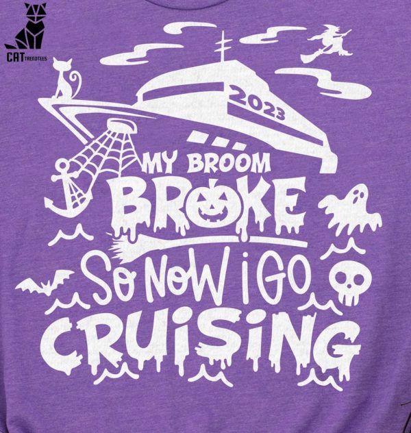 2023 Minimalist Halloween Cruise Tee – Broke Broom Unisex T-Shirt